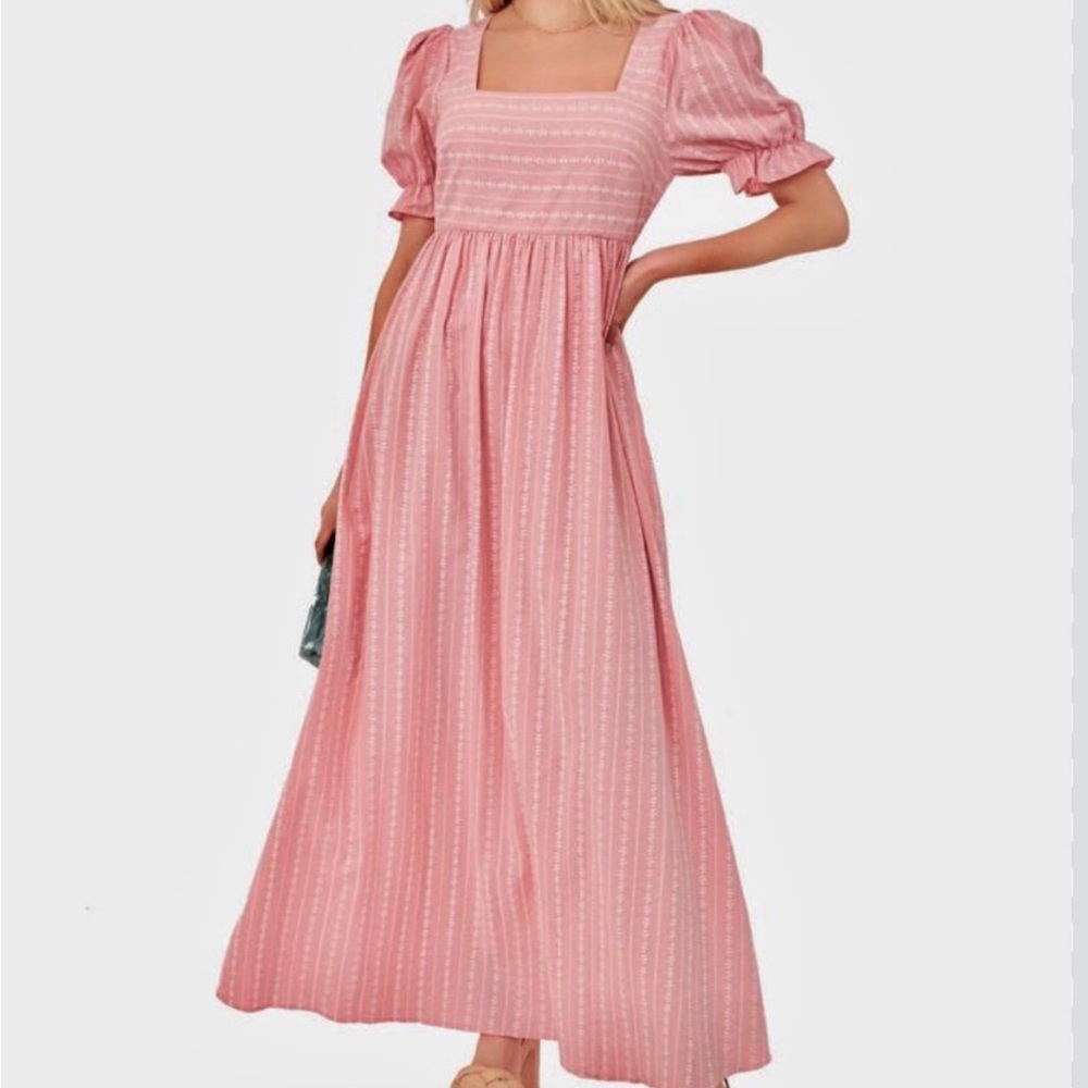Tuckernuck Hyacinth House Pink Maxi Dress